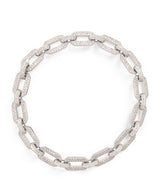 Harrods SHAY White Gold and Diamond Geo Link Bracelet- Buy online at McGrocer