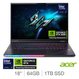 Acer Predator Helios 18 AI gaming laptop 18 inch (British brand)