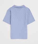 Kids' Stretch-Cotton Grid Polo Shirt (4-16 Years)