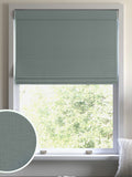 Roman blinds duck egg blue cotton made to measure (British brand)