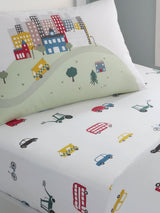 Bianca White Transport 100% Cotton Fitted Bed Sheet