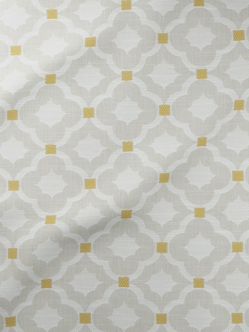 Country Geo natural grey made-to-measure curtains (British brand)