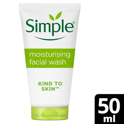 Superdrug Simple Kind to Skin Moisturising Facial Wash 50ml- Buy online at McGrocer