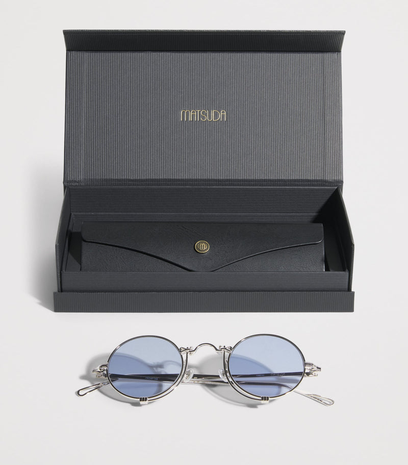 Matsuda round 10601H titanium sunglasses, UK version