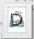 Jo Laing A4 letter print, UK version
