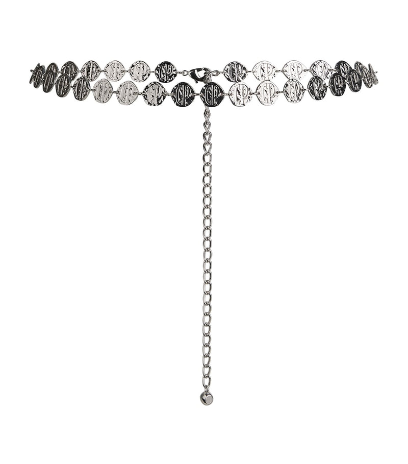 Claudie Pierlot logo embossed chain belt (British brand)