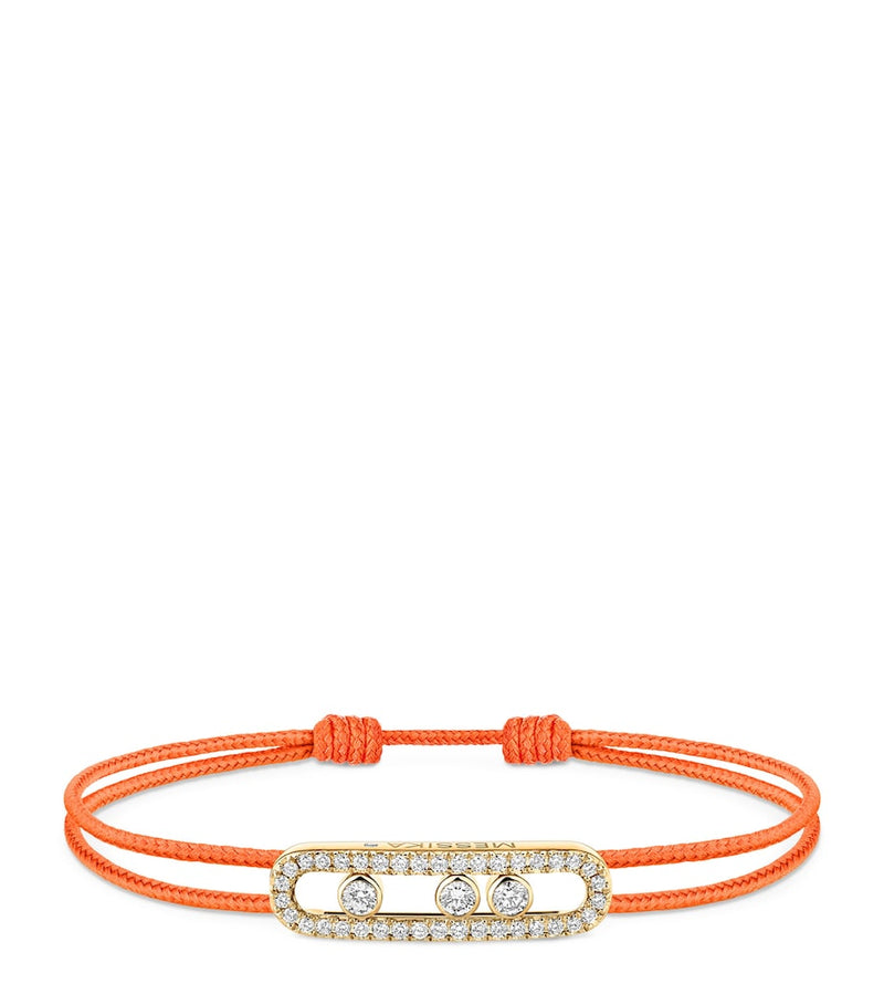Messika yellow gold diamond pave bracelet 0.26ct (British brand)