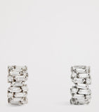 Suzanne Kalan white gold diamond shimmer hoop earrings - British product