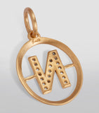 Annoushka yellow gold diamond initial N pendant (British brand)