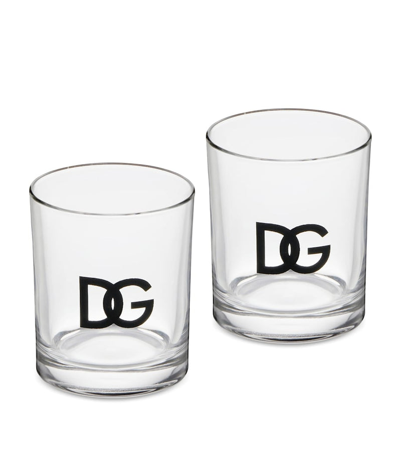 Dolce&Gabbana DG Millennials logo glasses set of 2 (British brand)