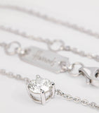 Harrods white gold diamond pendant necklace 0.50ct (British brand)