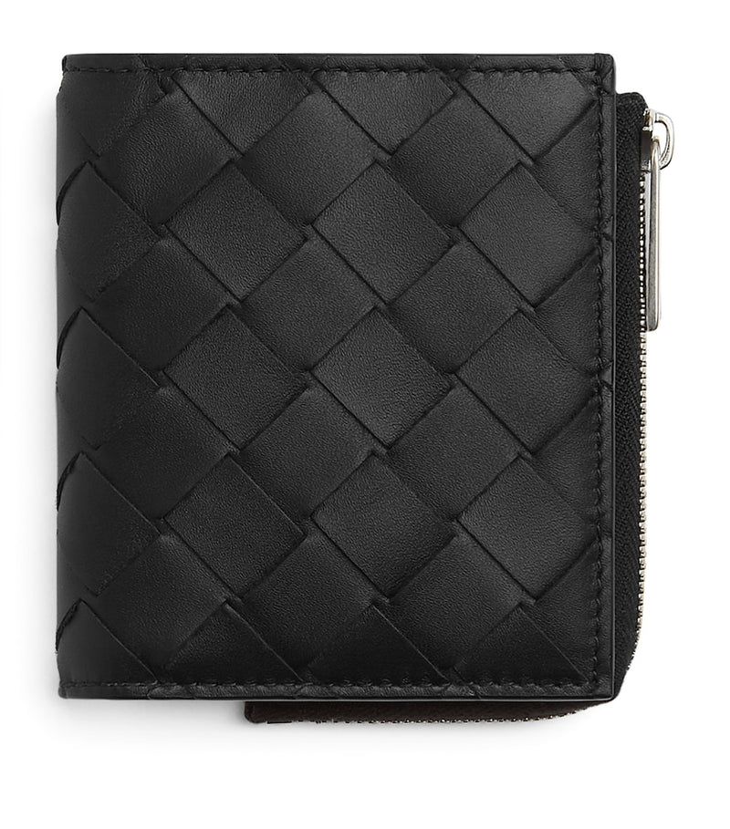 Bottega Veneta small intrecciato bifold zipped wallet, UK version