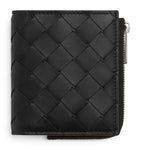 Bottega Veneta small intrecciato bifold zipped wallet, UK version
