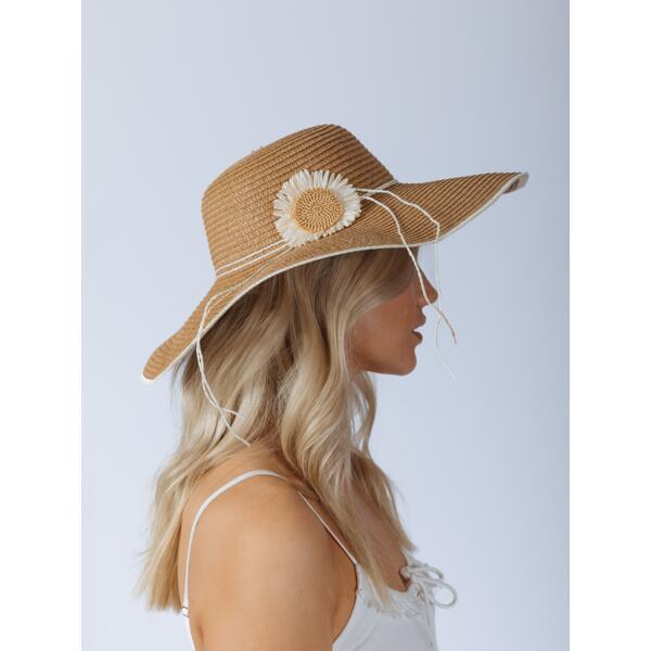 SVNX sunflower straw sun hat, UK version