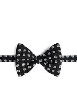 Harrods Dunhill Mulberry Silk Printed Bow Tie- Buy online at McGrocer