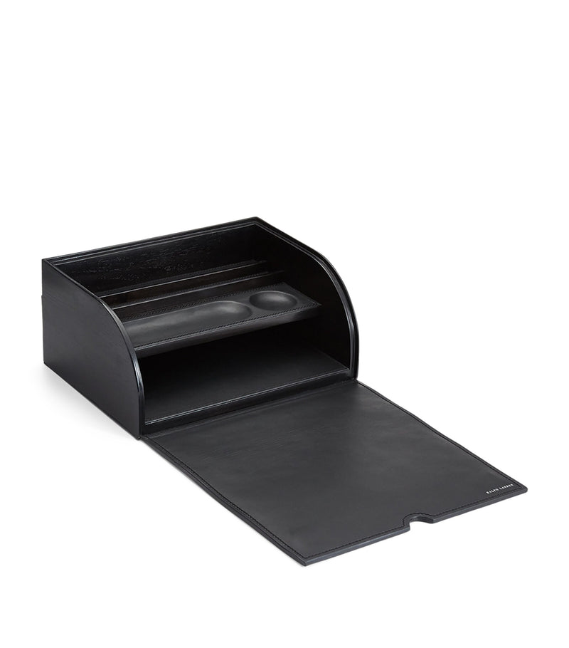 Ralph Lauren Home leather writer's box, imported from the UK