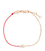 Harrods Redline Rose Gold and Diamond Infinite String-Chain Bracelet- Buy online at McGrocer