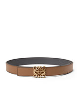 Harrods LOEWE Leather Reversible Anagram Bombé Belt- Buy online at McGrocer