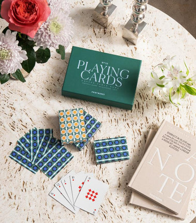 Harrods Set of 2 Playing Cards with Distinctive Graphics and Display-Worthy Box- Buy online at McGrocer