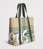 Harrods large tartan check tote bag - British product