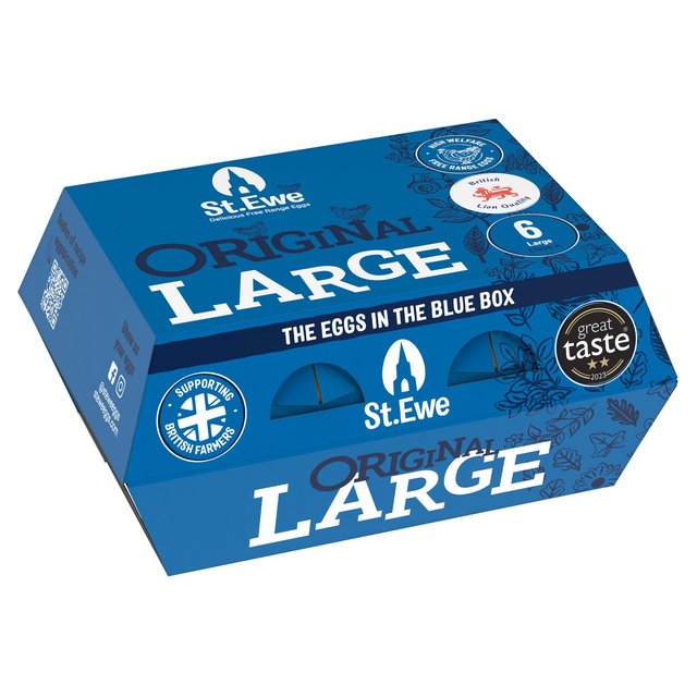 St. Ewe Original Large West County Free Range Eggs 6 per pack GOODS M&S