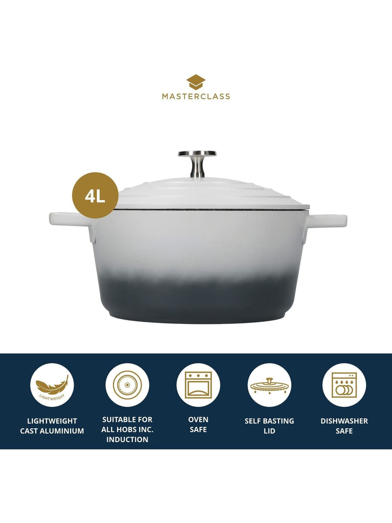 Masterclass Grey casserole dish 4L, imported from the UK