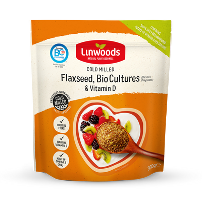 Holland & Barrett Linwoods Milled Flaxseed BioCultures Vitamin D 360g- Buy online at McGrocer