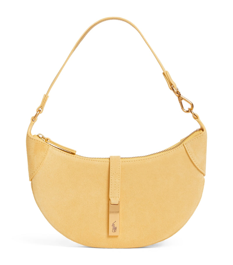 Polo Ralph Lauren small suede shoulder bag, UK version