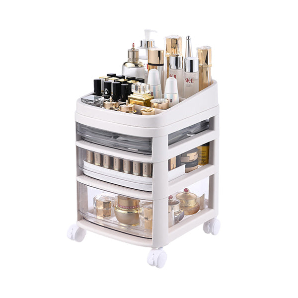 Livingandhome Cosmetic Storage Organizer White 42cm , UK version