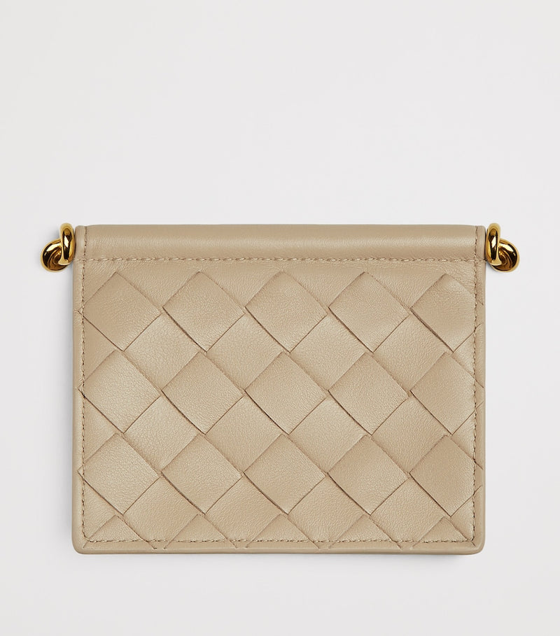 Bottega Veneta Solstice card holder Nappa leather, imported from the UK