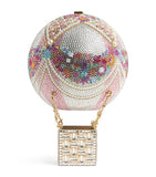 Judith Leiber hot air balloon clutch bag with crystals - British product