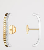 Boucheron Quatre Radiant Edition gold diamond stud earrings, imported from the UK