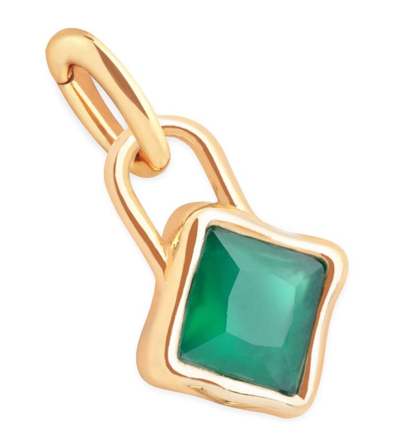 Astrid & Miyu gold-plated May birthstone charm - British product