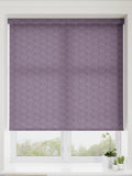 African Violet Purple Squiggle roller blind (British brand)