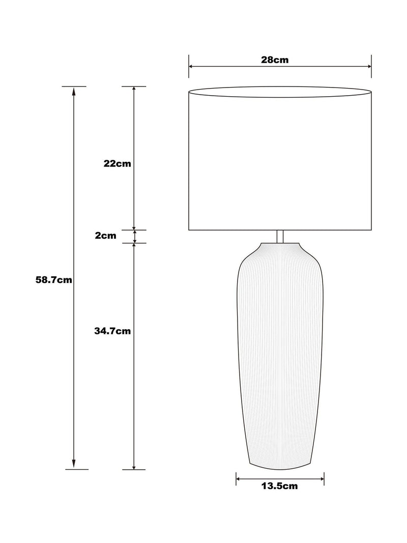 Fairford extra large table lamp, UK version
