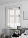 Cream squiggle roller blind made to measure - British product