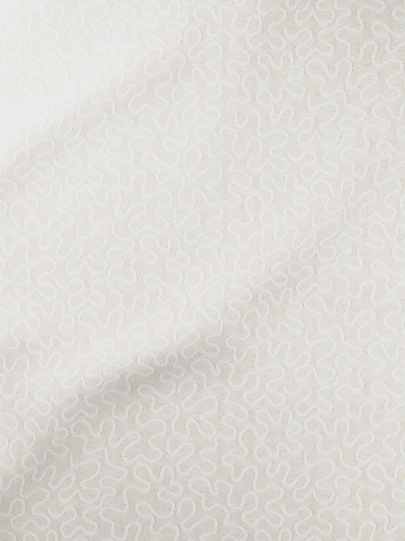 Cream squiggle roller blind made to measure - British product