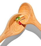 Oxo wood Good Grips salad servers set of 2, imported from the UK