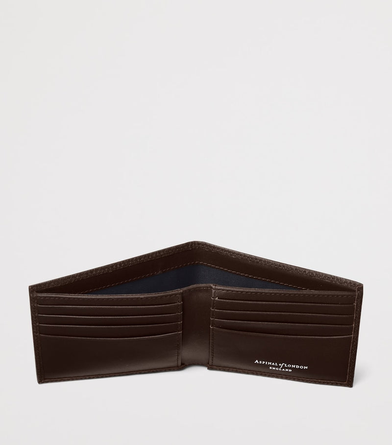 Aspinal of London leather bifold wallet with card slots - British product