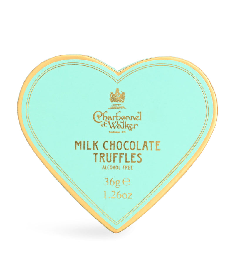 Charbonnel et Walker milk chocolate truffles mini heart 34g - British product
