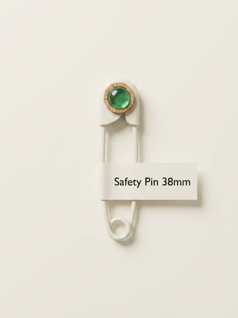 Cartier 18ct yellow gold aventurine pin 35mm, UK version