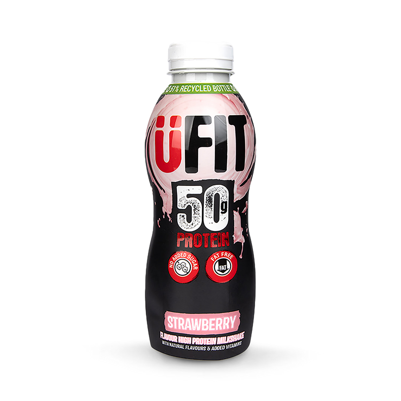 UFIT high protein shake strawberry 500ml - British product