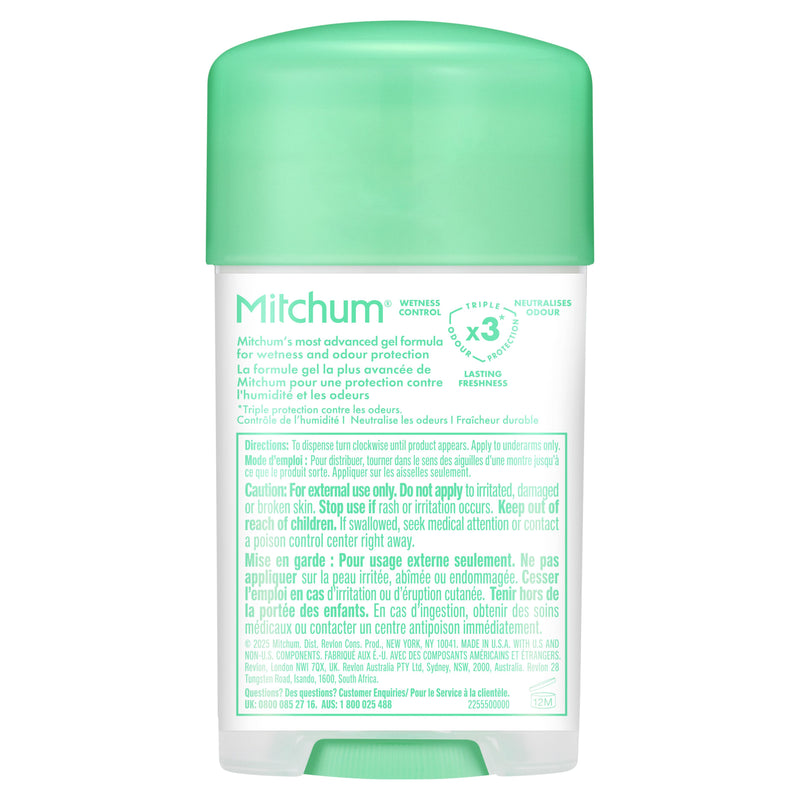 Mitchum antiperspirant deodorant powder fresh clear gel 57g (British brand)