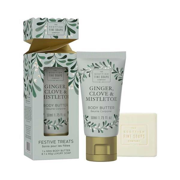 Scottish Fine Soaps festive duo body butter soap, imported from the UK