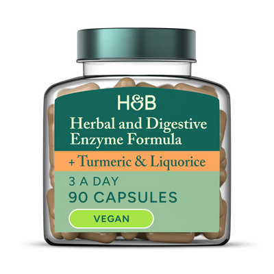 Holland & Barrett Holland & Barrett Herbal Digestive and Enzyme Formula Capsules 90 Count- Buy online at McGrocer