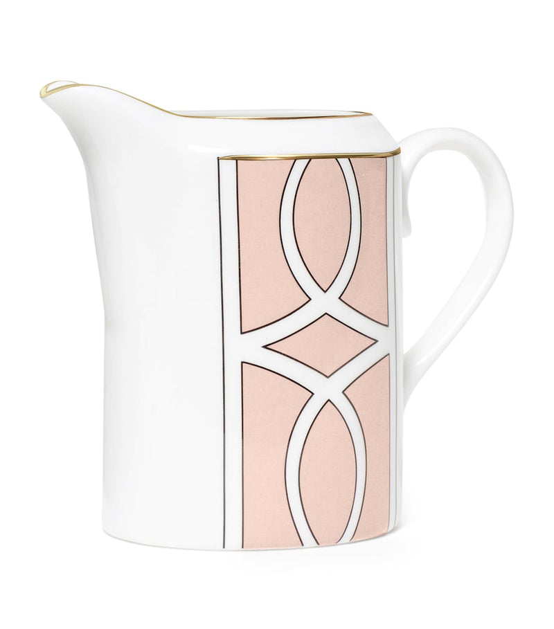 Geometric Print Bone China Milk Jug, 227ml