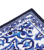 Dolce&Gabbana Majolica print cotton placemat and napkin set with 53x30cm placemat and 50x50cm napkin - British product