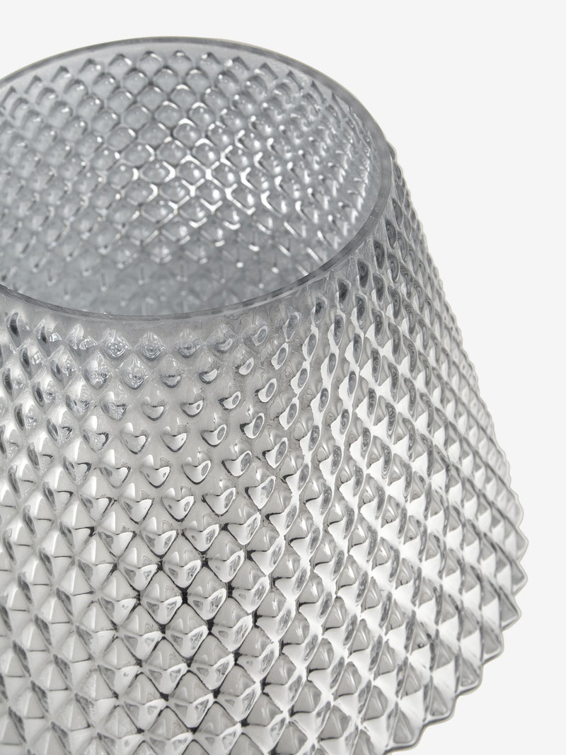 Krom batteridrevet tapered ambient lampe - Britisk produkt