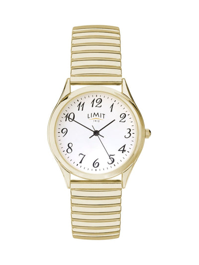 Next Limit Gold Tone Classic Easy Reader Watch- Buy online at McGrocer
