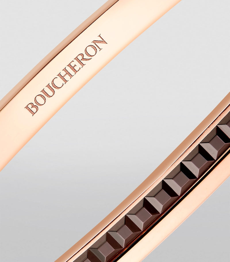 Boucheron Quatre Classique bangle in 18kt yellow and rose gold - British product